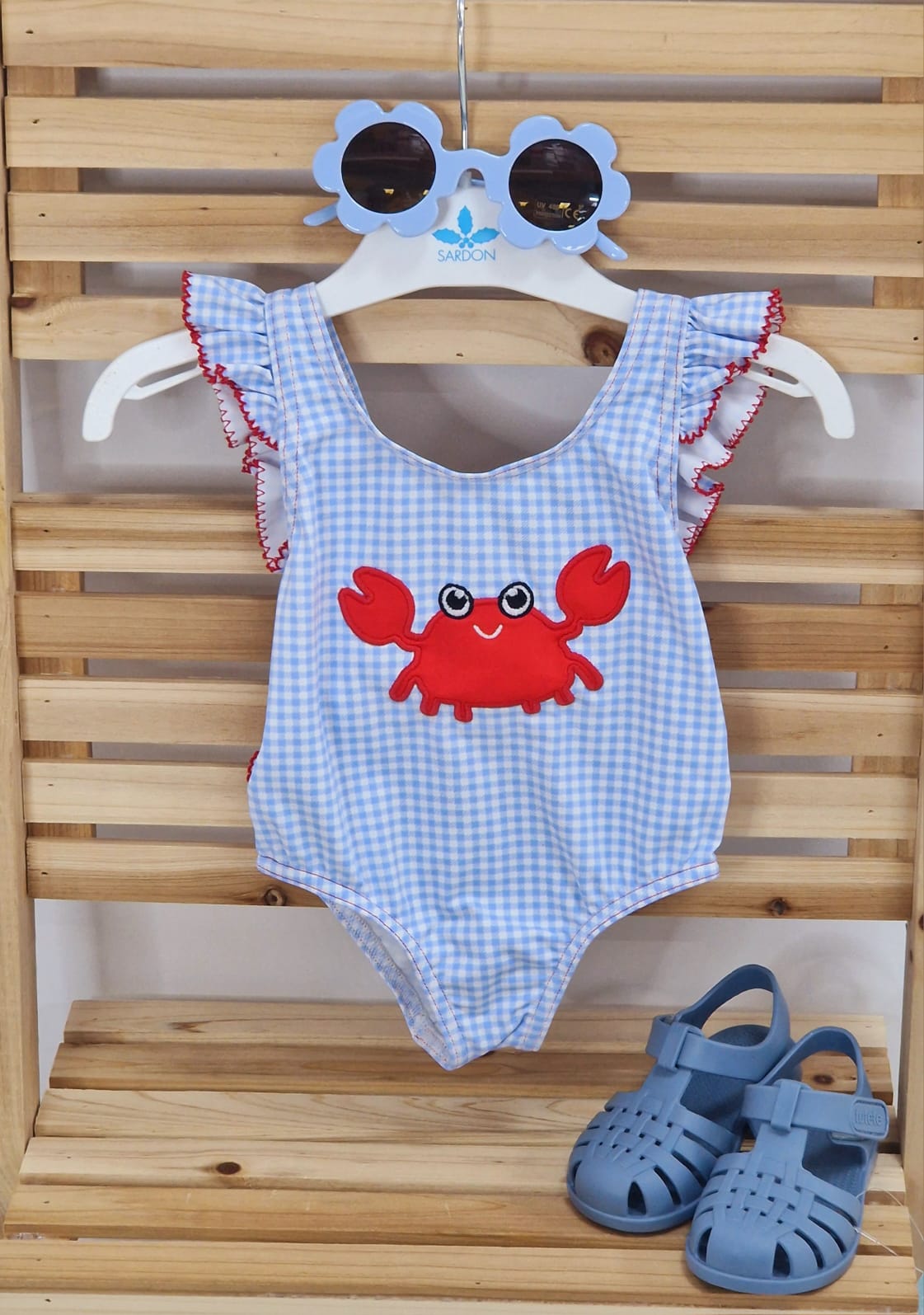 Sardon Costume intero bambina + copricostume "Familia tenacitas 🦀" - 18