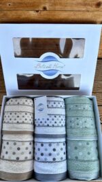 Botticelli Home Set asciugamani 3+3 Linea Pois
