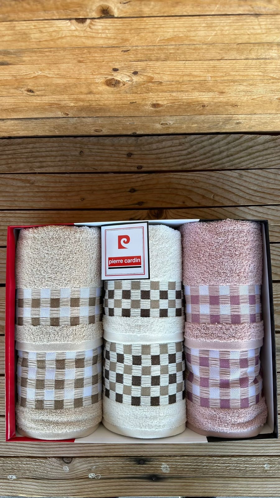 Pierre Cardin Set asciugamani 3+3 Linea Fiore