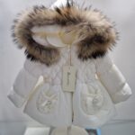 Bacetti Giubbotto bambina modello Swarovski art.B0383A2 Panna