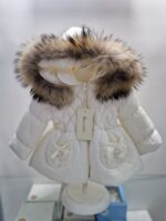 Bacetti Giubbotto bambina modello Swarovski art.B0383A2 Panna