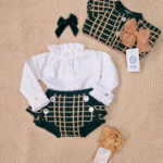 Rahigo 
Completo bambina tre pezzi in pura lana art.24203
