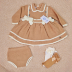 Rahigo 
Vestito bambina in pura lana con culotte art.24286