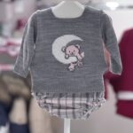 Alber 
Completo bambina due pezzi in pura lana art.3206