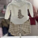 Alber 
Completo bambina due pezzi in pura lana art.3207