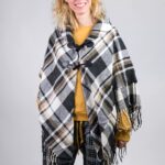 NoiDiNotte 
Mantella donna con alamari acrilico Art.TR001004