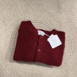 Deolinda 
Cardigan Bordouex in pura lana art.DBI23801