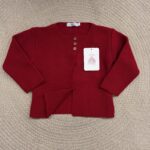 Alber 
Cardigan rosso in pura lana art.4290
