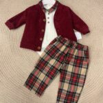 Baby vip 
Completo bambino tre pezzi tartan art.T1128/29