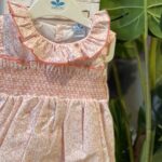 𝑺𝒂𝒓𝒅𝒐𝒏
Vestito bambina con punto smock corallo art.25CB-509