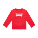 Carrera 
Maglia manica lunga in cotone bambino/a Red/White  art.C3004NS23J01