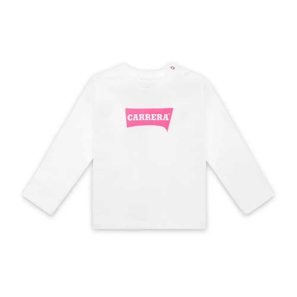 img_7677 Carrera
Maglia manica lunga in cotone neonata White/Fucsia art.C3004NS23J01 - immagine 1