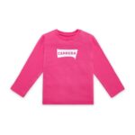 Carrera 
Maglia manica lunga in cotone neonata Fucsia/White art.C3004NS23J01