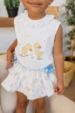 Pio Pio
Completo bambina t-shirt+Coulotte Patitos VP669