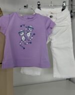 𝓛𝓲𝓾•𝓙𝓸

Completo bambina pantalone in jeans zampa bianco + t-shirt coordinata art.HA5063 - immagine 2