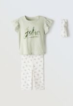 EBITA 

Completo bambina t-shirt+leggings art.254242 Verde - immagine 2