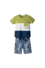 #HASHTAG 

Completo bambino t-shirt+jeans corto art.254810 - immagine 2