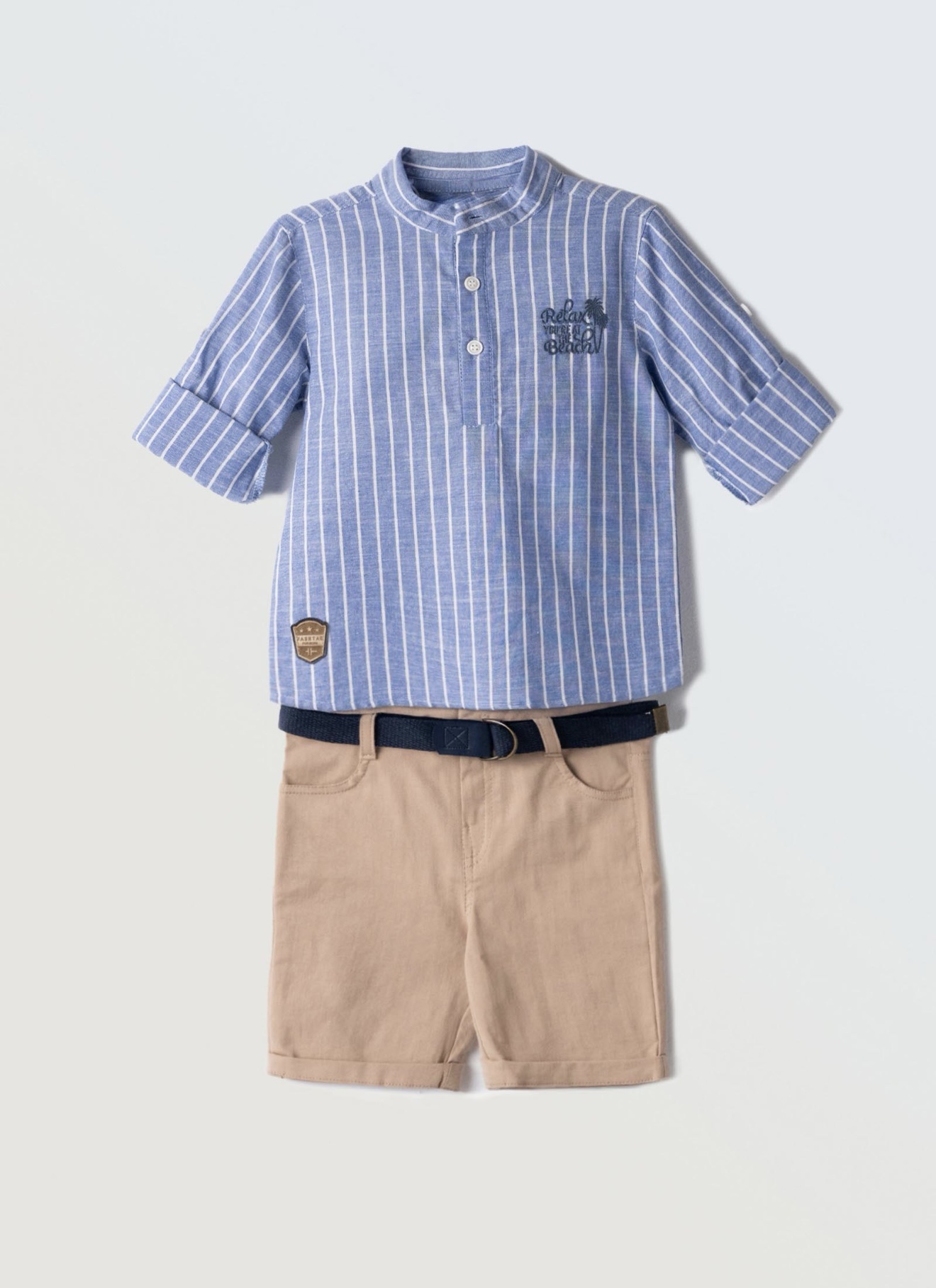 screenshot-30 #HASHTAG 
Completo bambino Camicia+bermuda in cotone art.254837 - immagine 2