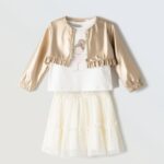 EBITA 

Completo bambina elegante con giubbotto corto art.254233