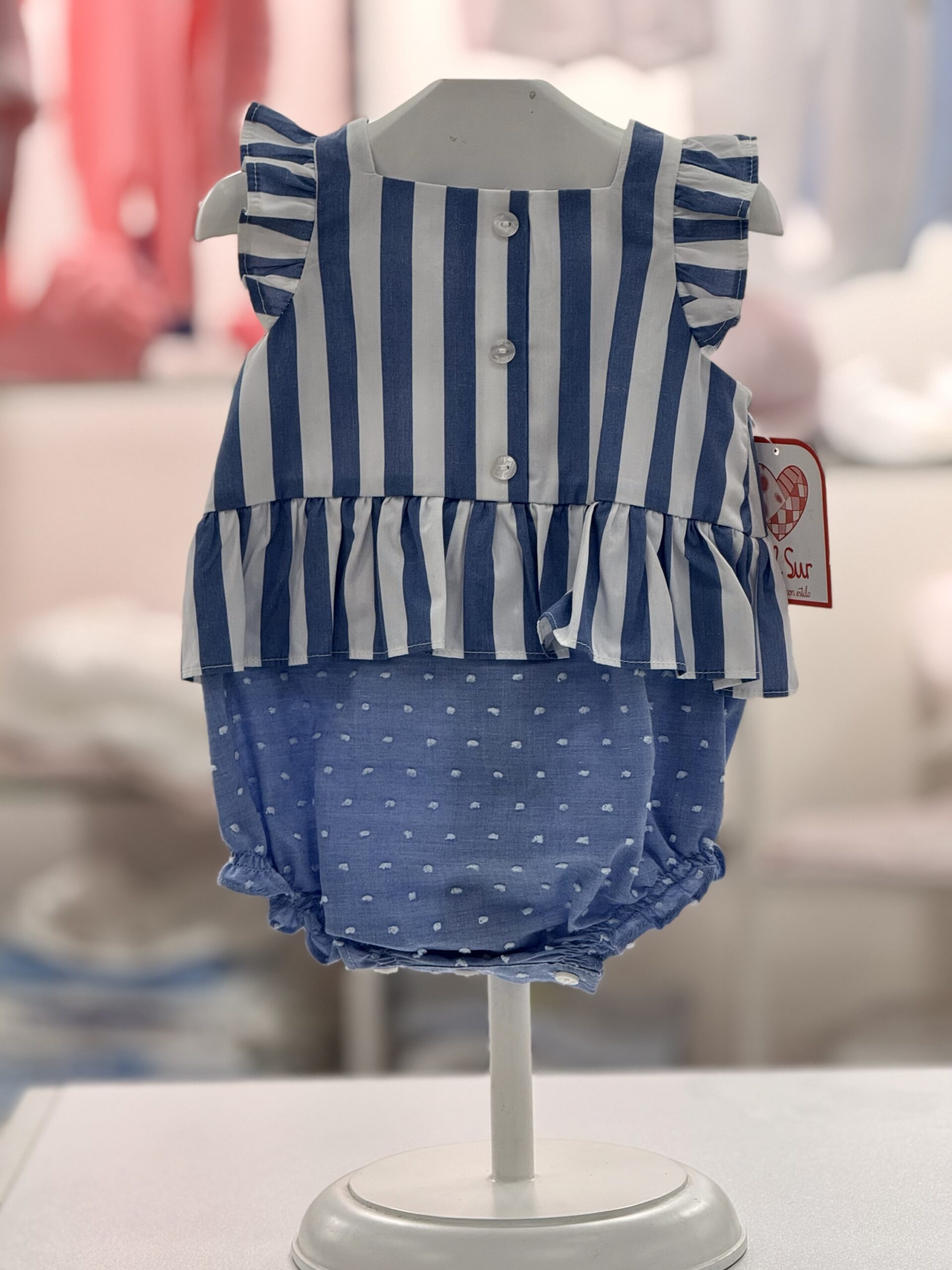 img_8726 𝓓𝓮𝓵 𝓼𝓾𝓻
Pagliaccetto neonato “Familia Menorca” art.0832 - immagine 1