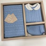 COMPLETO USCITA IN FILO DI COTONE ART.3485 VAR.AZZURRO