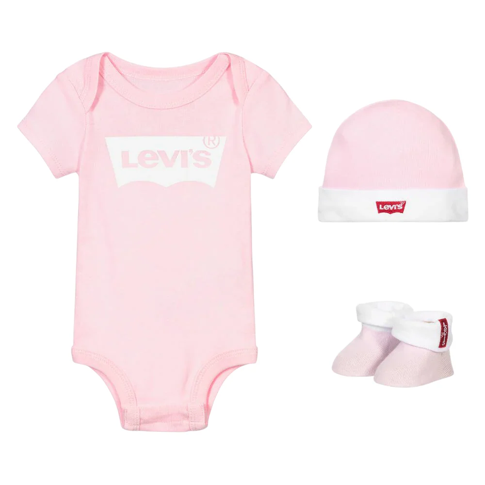 LEVI'S SET 3PZ ART.LL019 PINK/WHITE - immagine 2