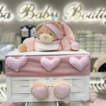 CESTA IN LEGNO TEDDY ROSA