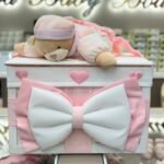CESTA IN LEGNO TEDDY ROSA