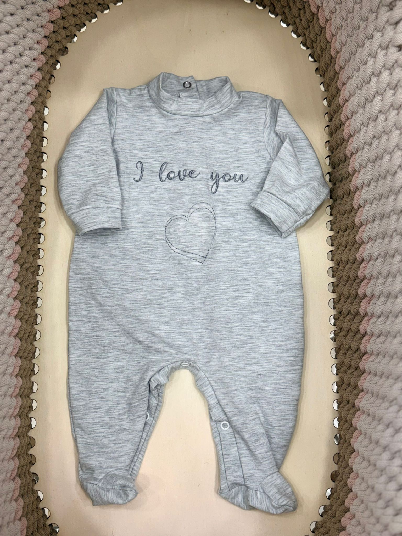 WhatsApp Image 2026-02-17 at 13.12.50 MELLA KIDS CONFETTURE DI TUTINE I LOVE YOU GRIGIO - immagine 1