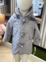 PAPPA&LATTE CAPPOTTO BAMBINO CON CAPPUCCIO REMOVIBILE GRIGIO